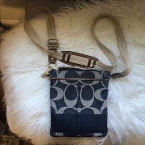 Coach denim crossbody